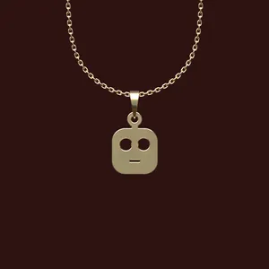گردنبند طلا 18 عیار زنانه مدوپد مدل ایموجی کد X2-1-1187