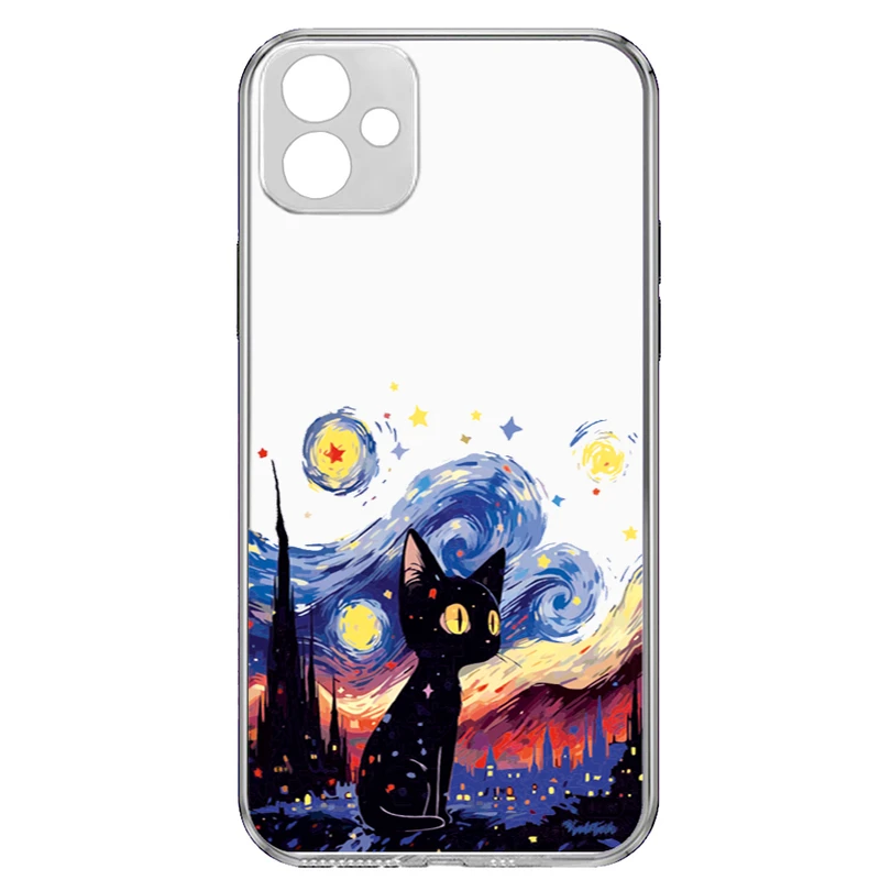 کاور طرح Black Cat مناسب برای گوشی موبایل سامسونگ Galaxy A04