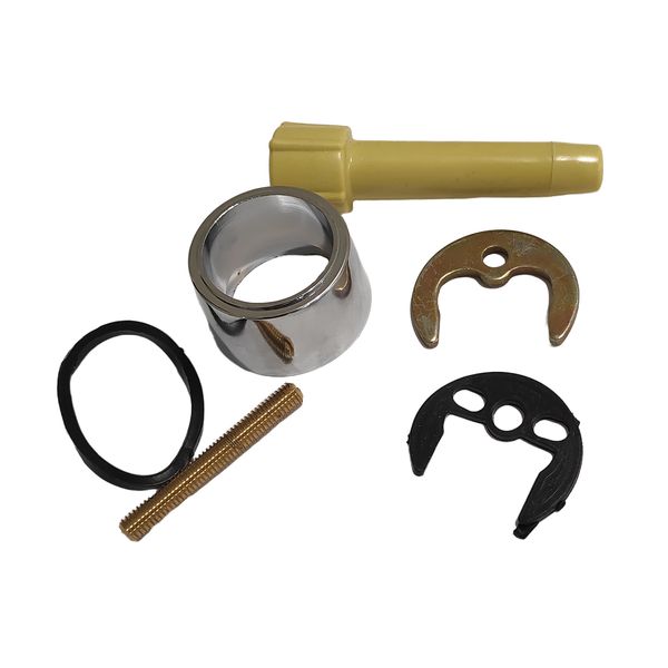 بست شیر اهرمی مدل نعلی تک پیچ به همراه پایه ارتفاع مجموعه 6 عددی