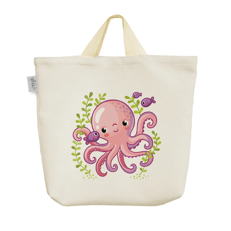 ساک خرید خندالو مدل اختاپوس بامزه کد H1317