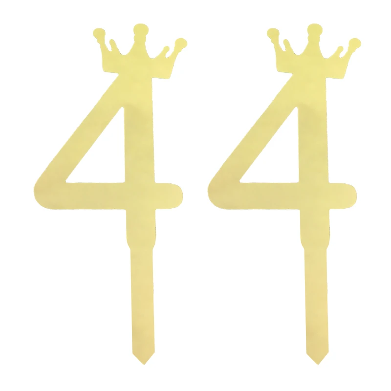 تاپر کیک هانستو مدل عدد 44 کد TPN44 بسته 2 عددی