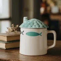 ماگ سرامیکی بومی مدل ماهی کد 1