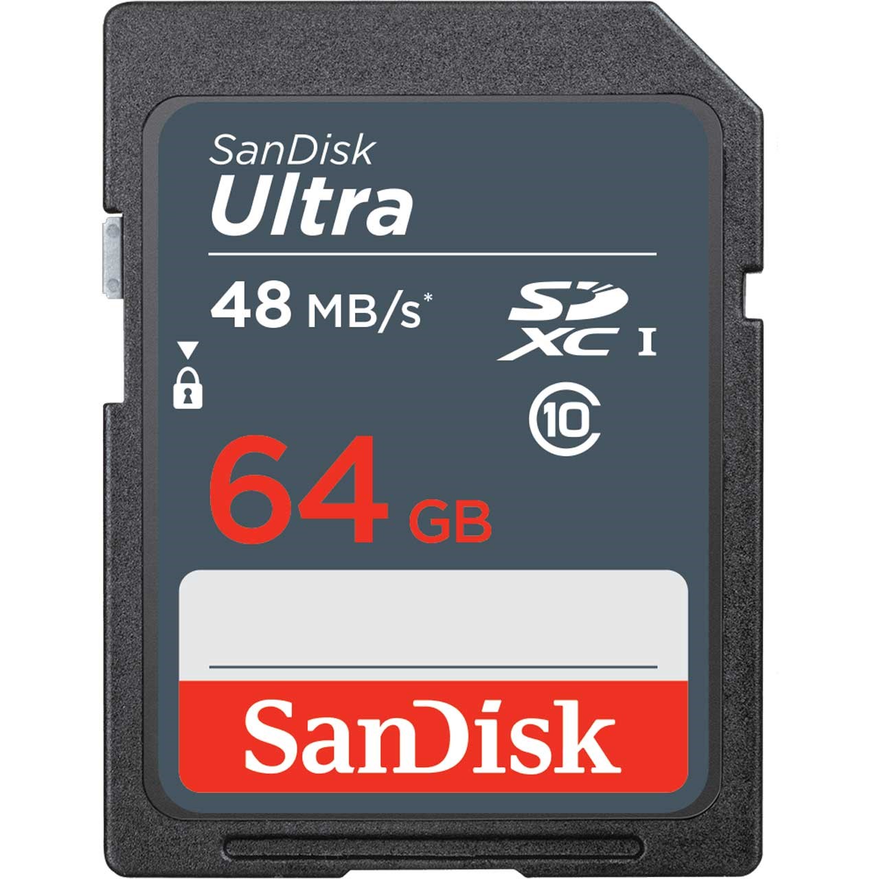 کارت حافظه SDXC سن دیسک مدل Ultra کلاس 10 استاندارد UHS-I سرعت 48MBps ظرفیت 64 گیگابایت