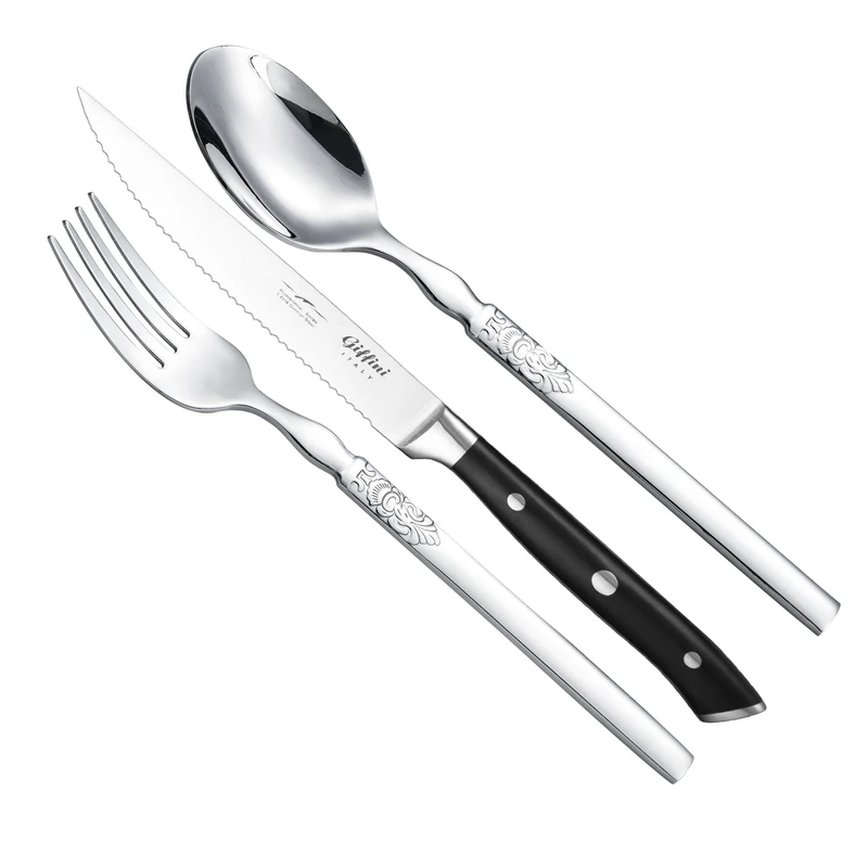 سرویس قاشق و چنگال 3 پارچه جی فی نی کد 55