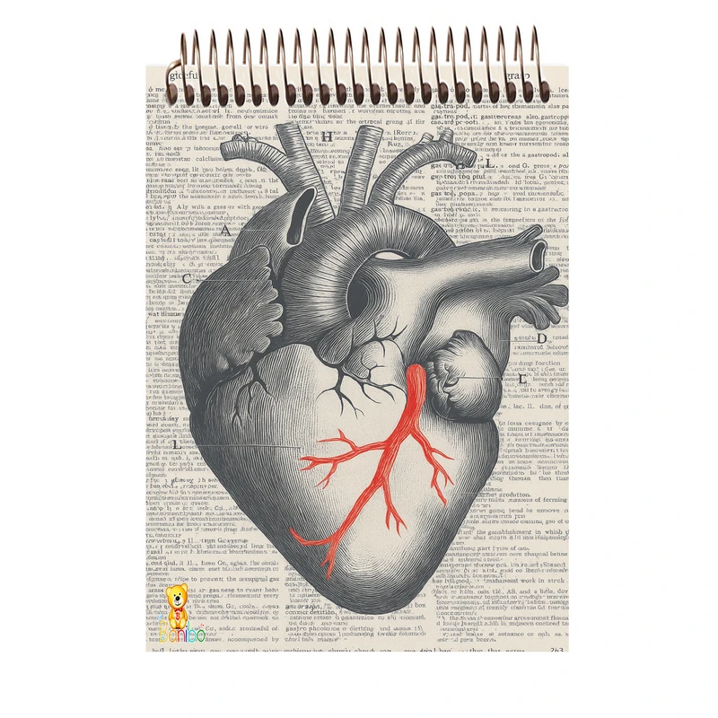 دفتر نقاشی 100 برگ بانیبو مدل قلب کد 2768