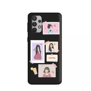 کاور طرح  عکس دخترانه کد FF415 مناسب برای گوشی موبایل سامسونگ Galaxy  A32 4G