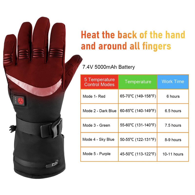 دستکش اسکی مدل حرارتی xy-8206