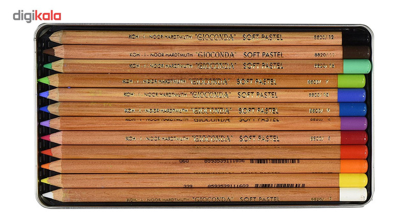 مداد پاستل 12 رنگ کوه نور مدل 8827