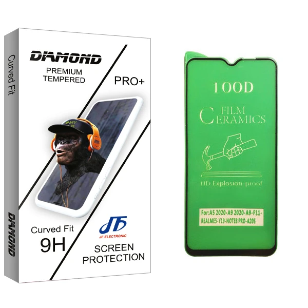 محافظ صفحه نمایش سرامیکی جی اف مدل Diamond glass مناسب برای گوشی موبایل شیائومی Redmi Note 8 Pro
