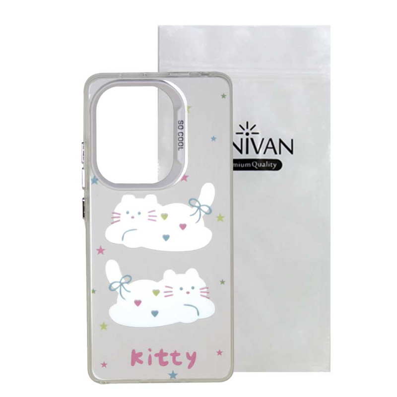 کاور سانیوان مدل فانتزی طرح گربه Kitty مناسب برای گوشی موبایل شیائومی Redmi Note 13 4G