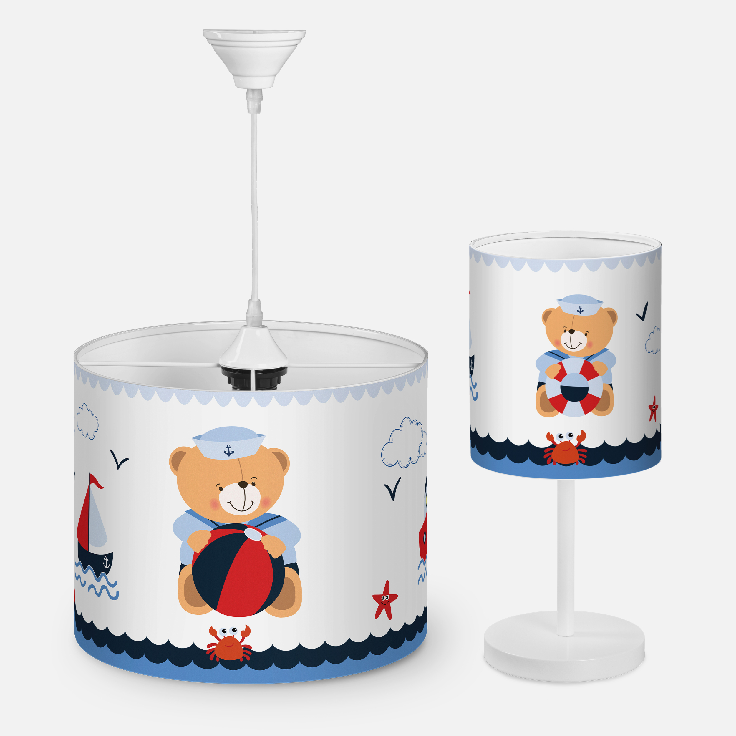 لوستر و آباژور کودک مدل ملوان کد SA-B-7120