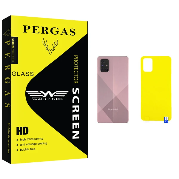 محافظ پشت گوشی وایلی نایس مدل Pergas Glass مناسب برای گوشی موبایل سامسونگ Galaxy A71