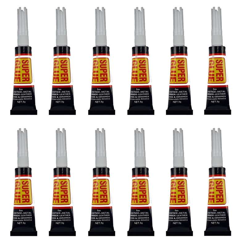 چسب قطره ای سوپرگلو بسته 12 عددی