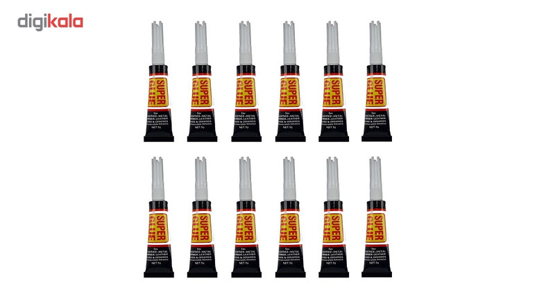 چسب قطره ای سوپرگلو بسته 12 عددی