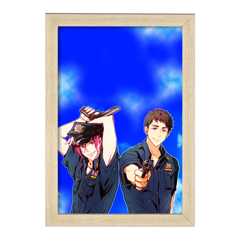 تابلو خندالو مدل یامازاکی و رین انیمه فری تیل Fairy Tail  کد 15627