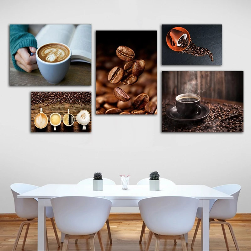 تابلو شاسی بکلیت طرح کافی و قهوه مدل SH-900 مجموعه 5 عددی