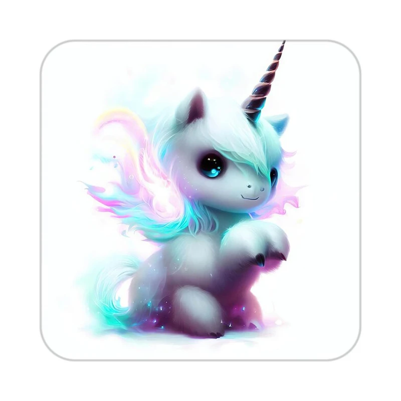 زیر لیوانی کاکتی طرح اسب تک شاخ و یونیکورن مدل mp29243