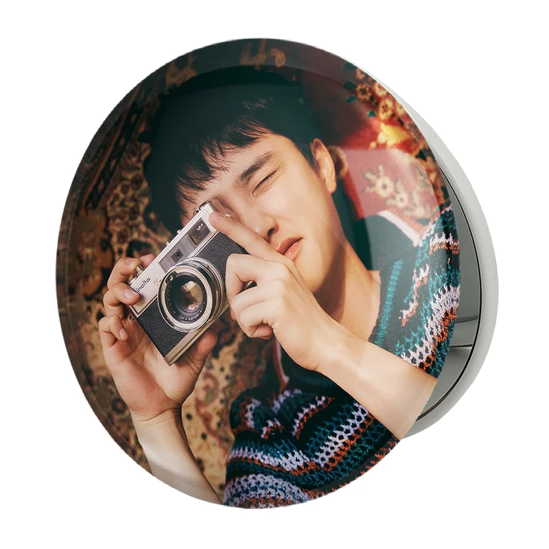 آینه جیبی خندالو طرح دی.او گروه اکسو EXO مدل تاشو کد 13381 