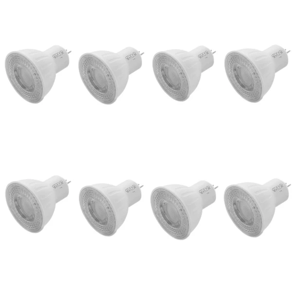 لامپ ال ای دی 7 وات آتروسا مدل هالوژنی پایه GU5.3 مجموعه 8 عددی