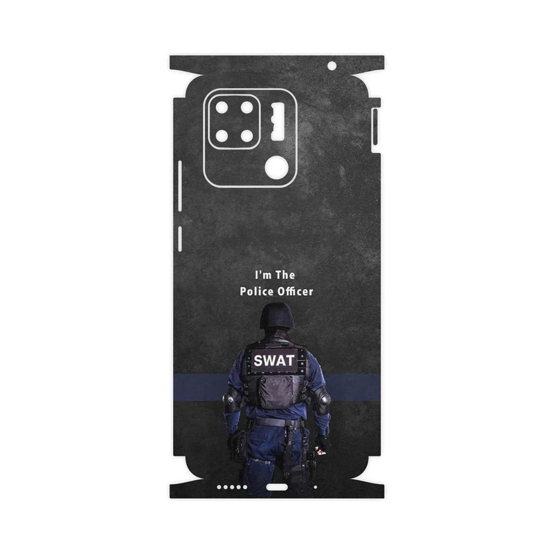 برچسب پوششی ماهوت مدل Police Officer-FullSkin مناسب برای گوشی موبایل شیائومی Redmi 10C