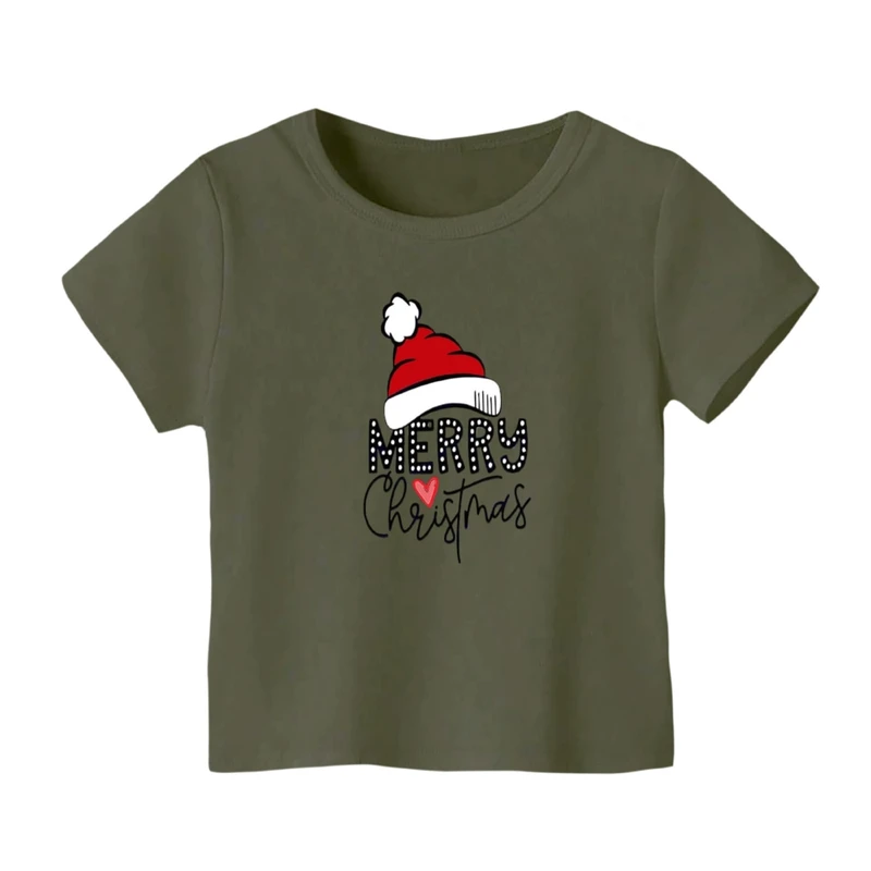 تی شرت آستین کوتاه بچگانه مدل نوشته کریسمس کد 5