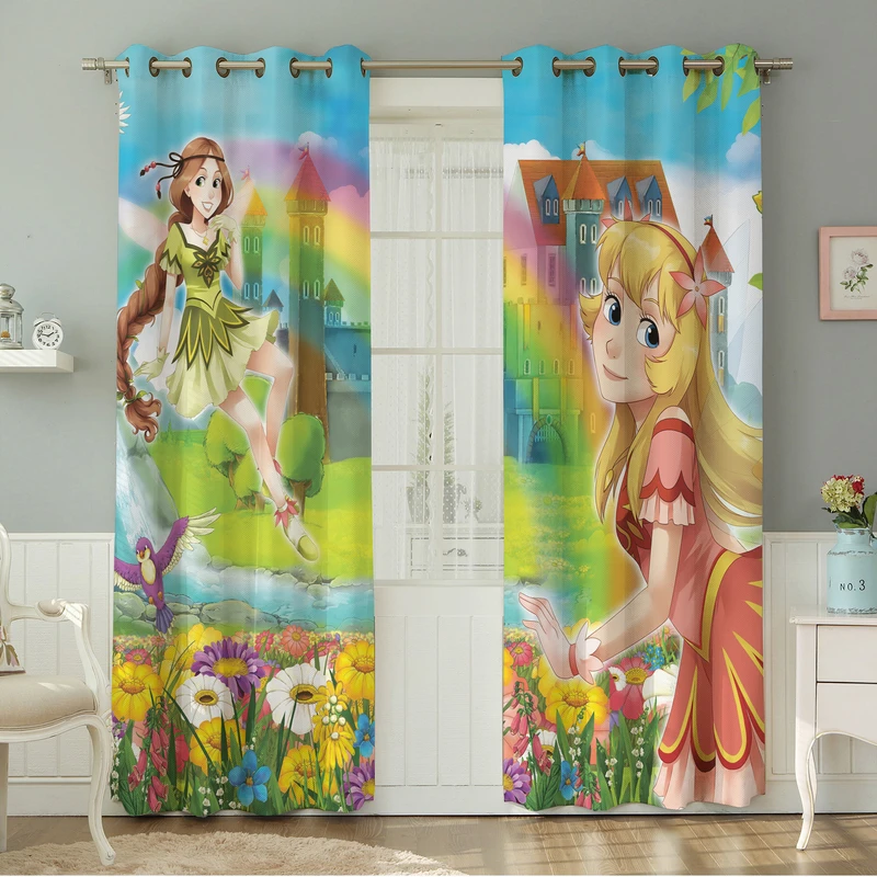 پرده نیروانا طرح کودک  مدل هازان کد 4629 سایز 140×280 سانتی متر