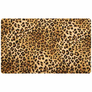 پادری مدل سه لایه رویه مخمل طرح پلنگی کد 1402 سایز 75x45 سانتی متر