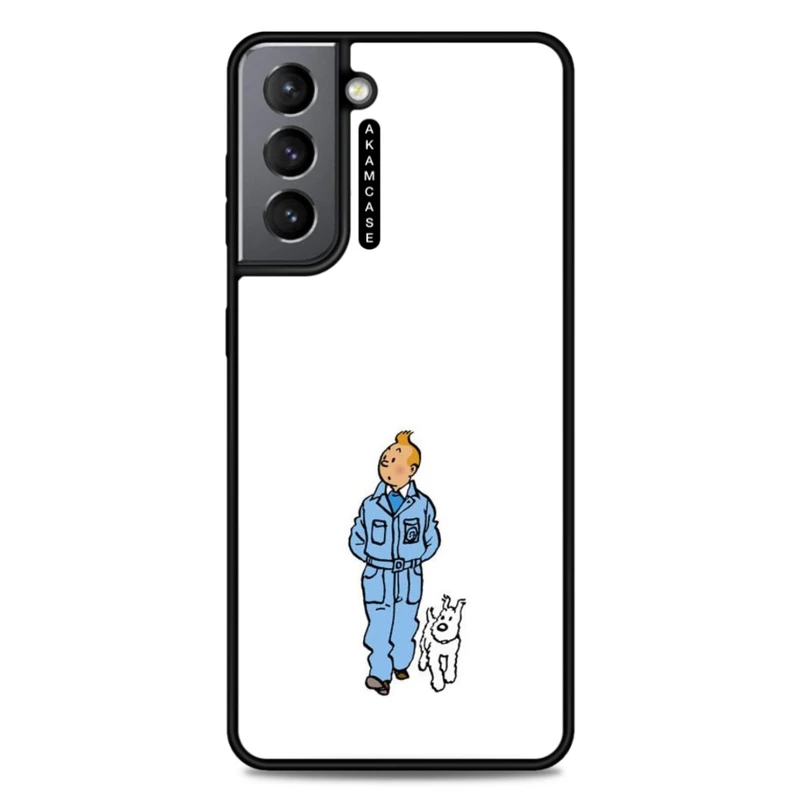 کاور آکام مدل AMC-WSGS21-TINTIN-13 مناسب برای گوشی موبایل سامسونگ Galaxy S21