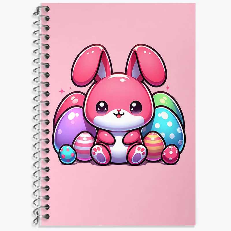 دفتر زبان 50 برگ خندالو مدل سه خط طرح خرگوش کیوت کد F7724