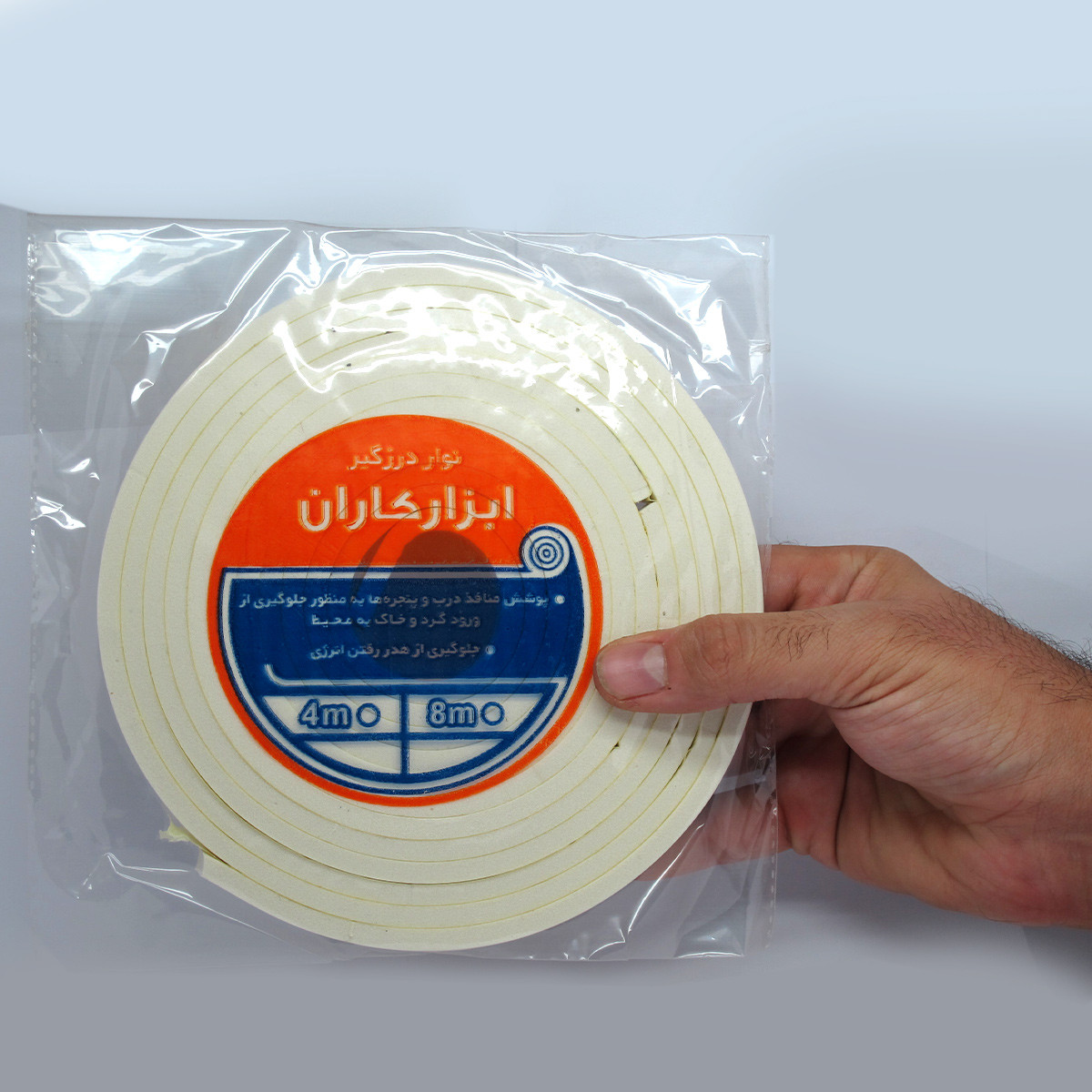 نوار درزگیر ابزار کاران مدل FOM1 طول 4 متر بسته 6 عددی نوار درزگیر ابزار کاران مدل FOM1 طول 4 متر بسته 6 عددی