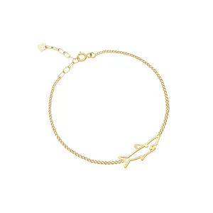 دستبند طلا 18 عیار بچگانه ماوی گالری مدل کارتیه و کوسه