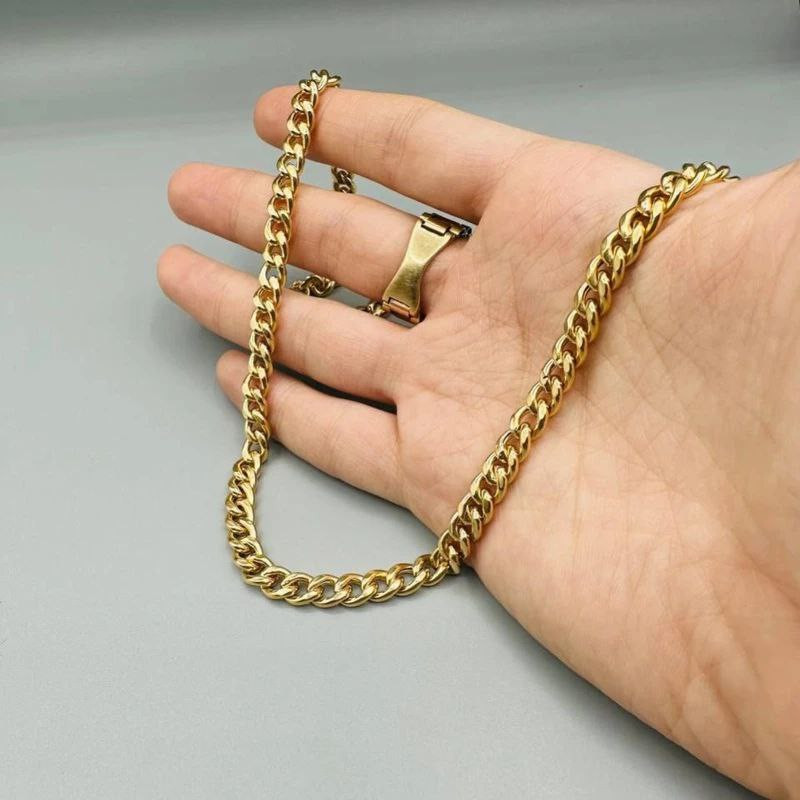 زنجیر طلا 18 عیار زنانه طلای کامک مدل کارتیر