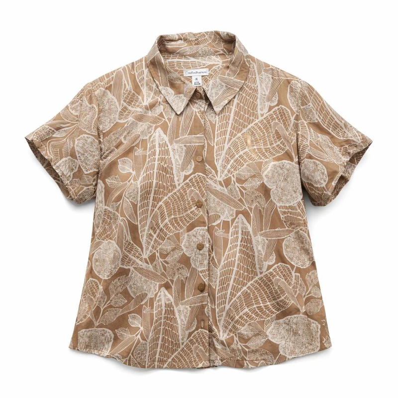 شومیز آستین کوتاه یقه برگردان زنانه مدل 709