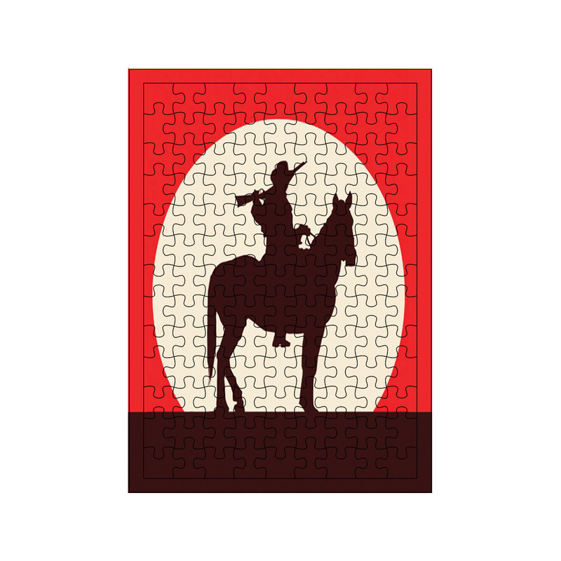 پازل 117 تکه مدل وسترن کد 125