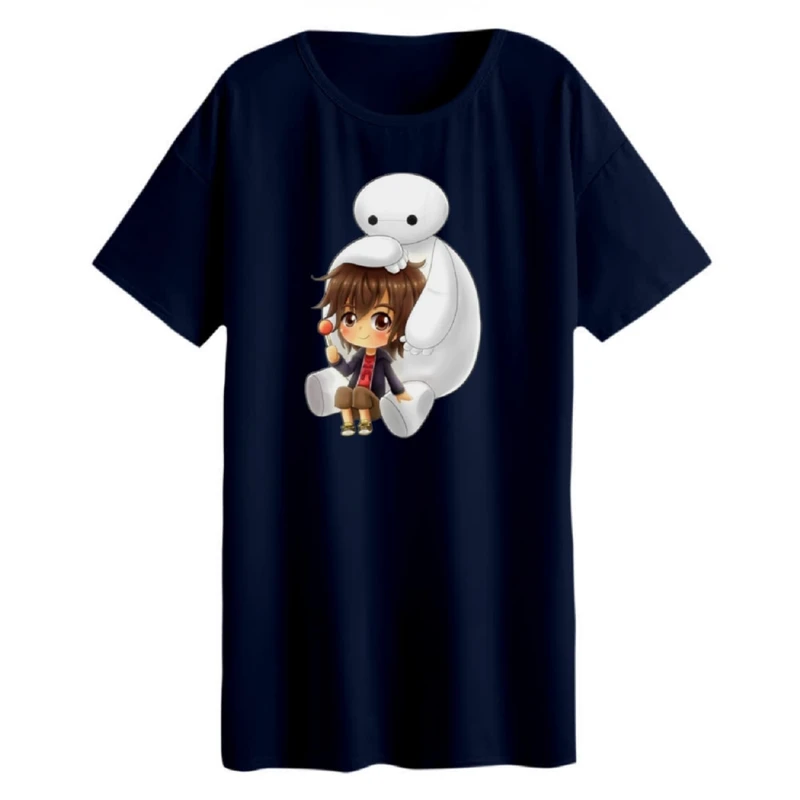 تی شرت لانگ زنانه مدل بیمکس و پسرک کد 1