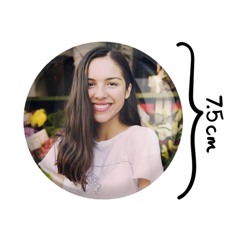 آینه جیبی خندالو مدل اولیویا رودریگو Olivia Rodrigo  کد 19273