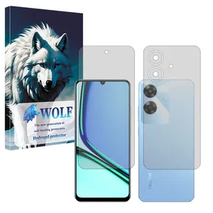 Wolf Tough model Matte screen protector suitable for Realme Note 60 mobile phone along with the back protector