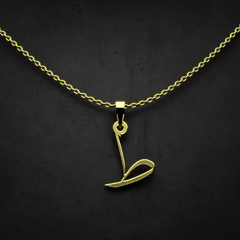 گردنبند طلا 18 عیار زنانه مدوپد مدل حرف ط کد I3-1-1543