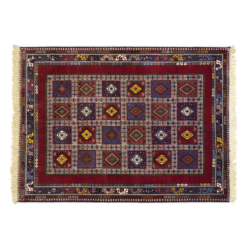 فرش دستباف سه متری مدل شیراز طرح خشتی کد ۹