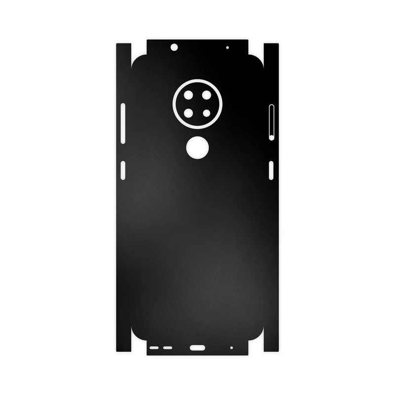 برچسب پوششی ماهوت مدل Black-Matte-FullSkin مناسب برای گوشی موبایل نوکیا 6.2