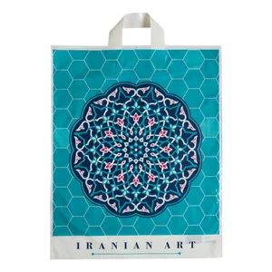 کیسه خرید مدل دسته دار ضخیم گل کاشی پنج عددی