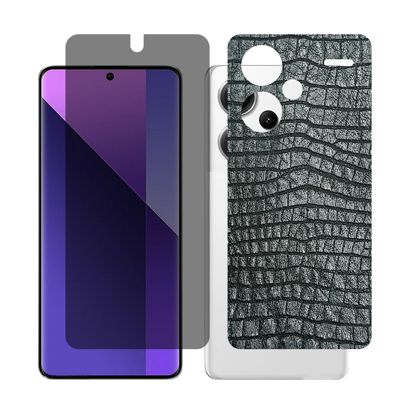محافظ صفحه نمایش حریم شخصی گلس مدل Together مناسب برای گوشی موبایل شیائومی Redmi Note 13 Pro Plus به همراه برچسب پوششی پشت گوشی
