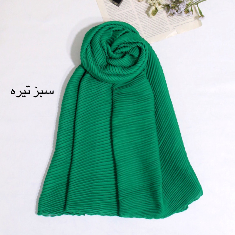 شال زنانه مدل پلیسه ساده کد 9501