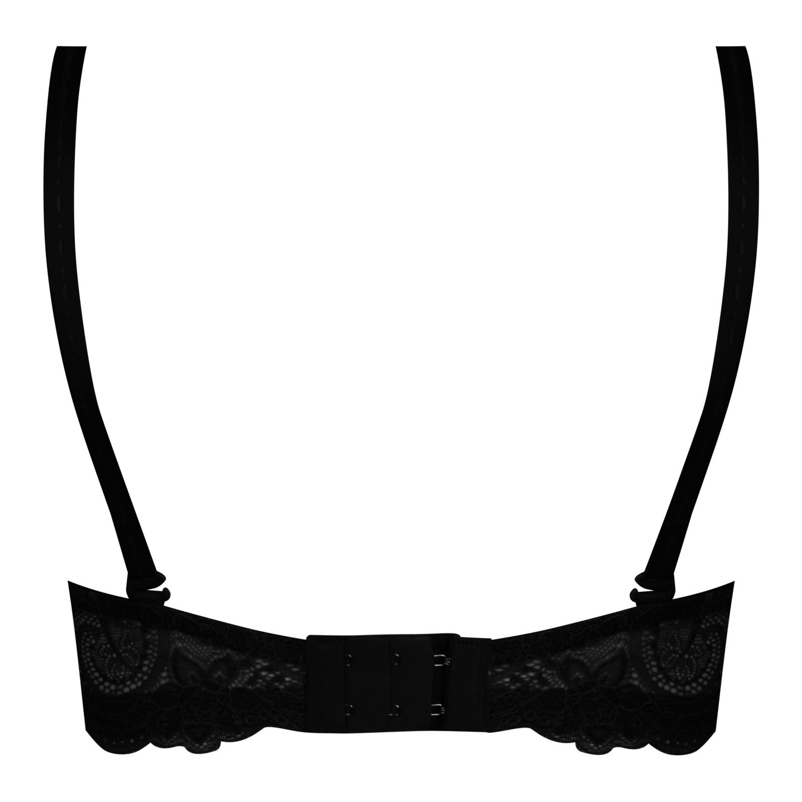 ست شورت و سوتین زنانه پانیذ مدل فنردار بند متحرک کاپ اسفنجی کد 4958 رنگ مشکی -  - 3
