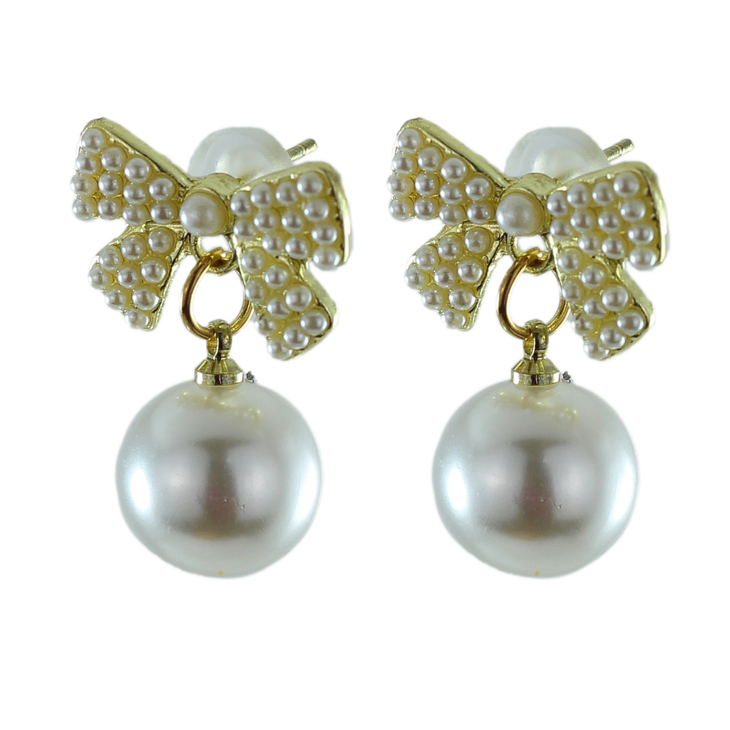 گوشواره زنانه مدل پاپیون کد G196 گوشواره زنانه مدل پاپیون کد G196