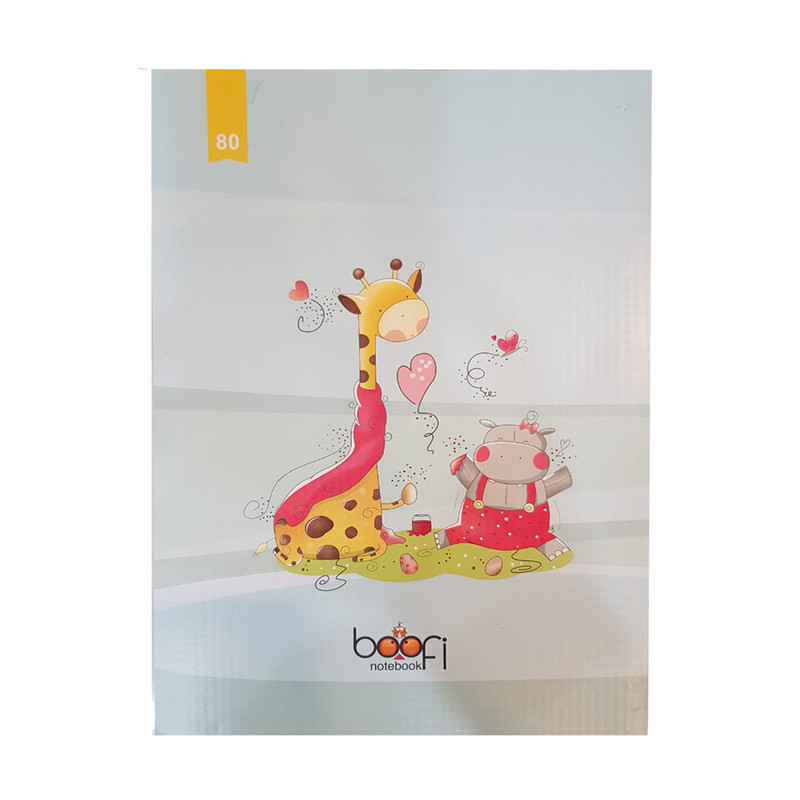 دفتر مشق 80 برگ بوفی مدل ZF121