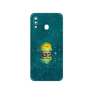 MAHOOT Collage of Earth Face Cover Sticker for Samsung Galaxy A20e