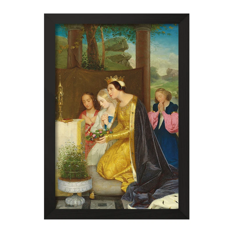 تابلو خندالو مدل نقاشی سنت آملی، رینه دی هونگری اثر پل دلاروش کد F12124