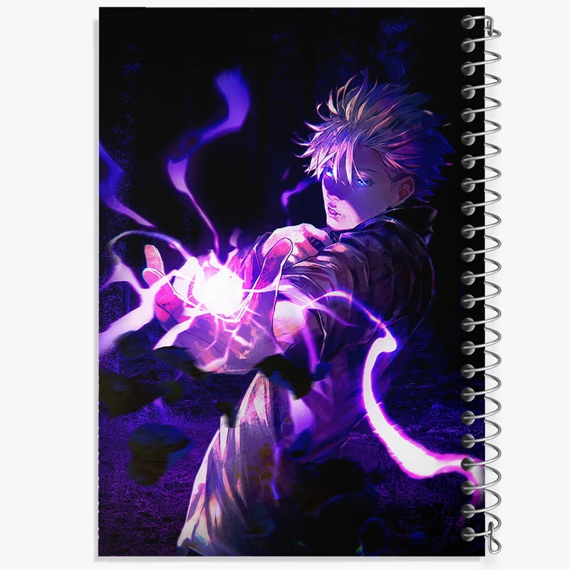 دفتر شطرنجی 50 برگ خندالو مدل گوجو ساتورو انیمه جوجوتسو کایزن کد F751