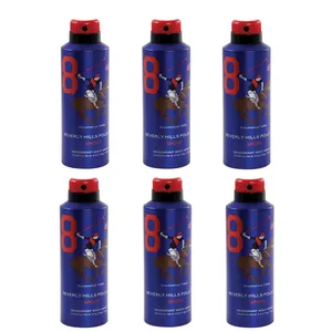 اسپری مردانه بورلی هیلز پولو کلاب مدل  Eight حجم 175 میلی لیتر  مجموعه 6 عددی